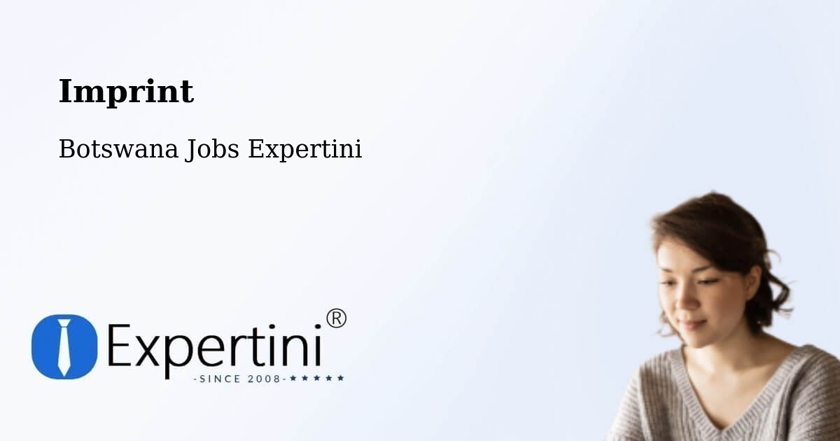 Imprint – Werda - Botswana Jobs Expertini